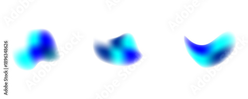 Gradient shape background with abstract blur element. Vector fluid mesh glow, holographic splash, soft colour texture, neon figure design.