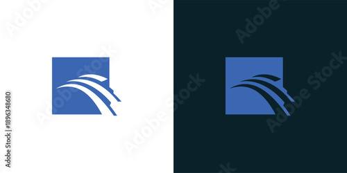 financial statistic graph logo design