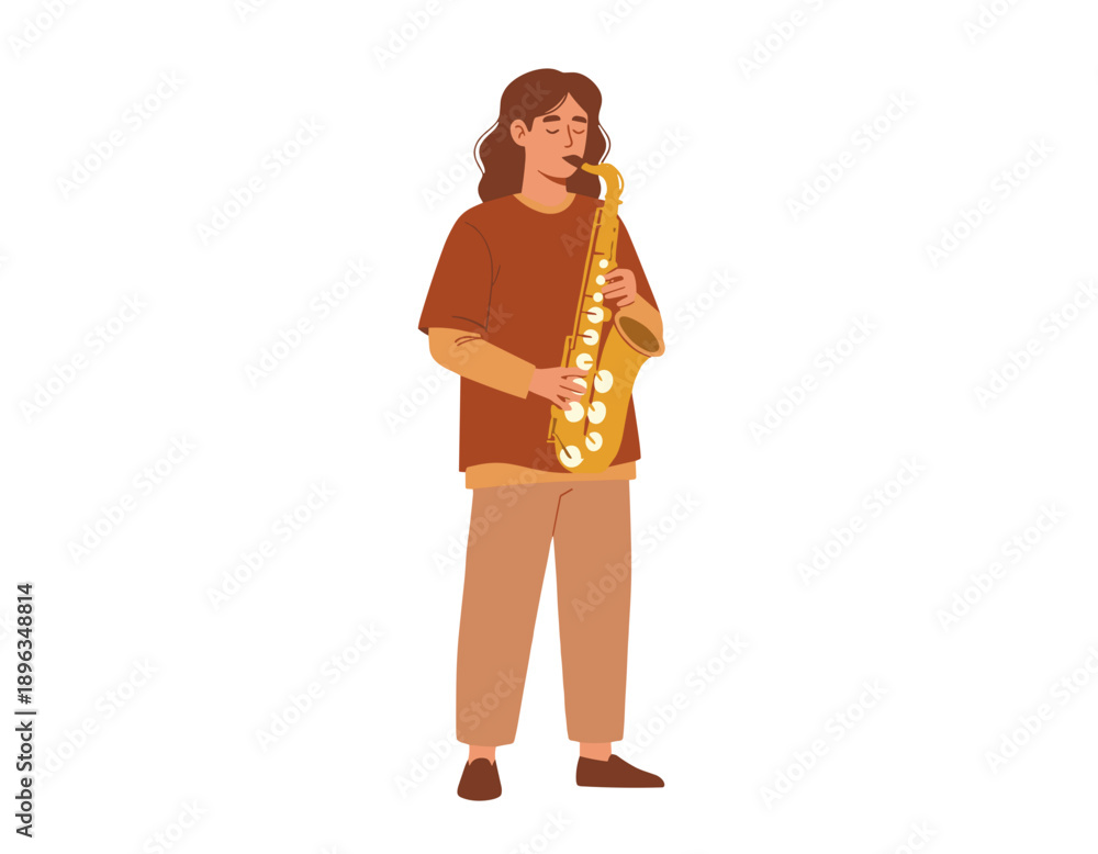 Naklejka premium musical instruments, cartoon musicians, male musicians, female musicians, band members, music performance, playing instruments, music education theme, creative music scene, cheerful performers, orches