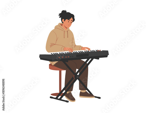 musical instruments, cartoon musicians, male musicians, female musicians, band members, music performance, playing instruments, music education theme, creative music scene, cheerful performers, orches