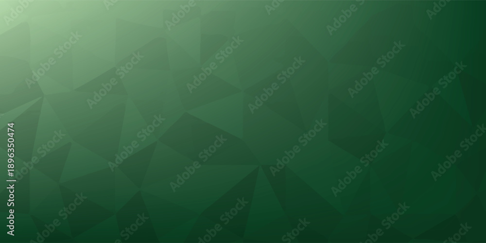 Obraz premium Green Geometric Background With Lowpoly Pattern And Soft Gradient For Design Projects