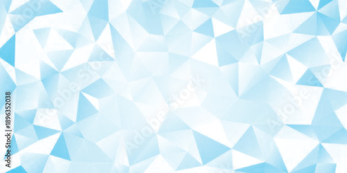Blue Geometric Background With Soft Gradient And Polygonal Shapes For Tech, Web, And Design Use eps10