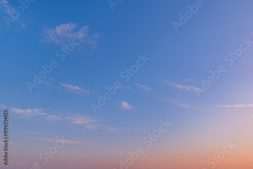 スッキリした夕空