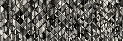 Triangles Vector Abstract Geometric Technology Background. Halftone Triangular Retro Style Simple Pattern. Minimal Style Dynamic Tech Wallpaper