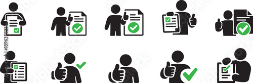 Approval and Completion Icons