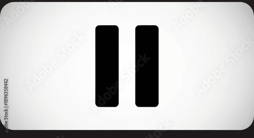 Pause Button Icon for Media Playback Control.