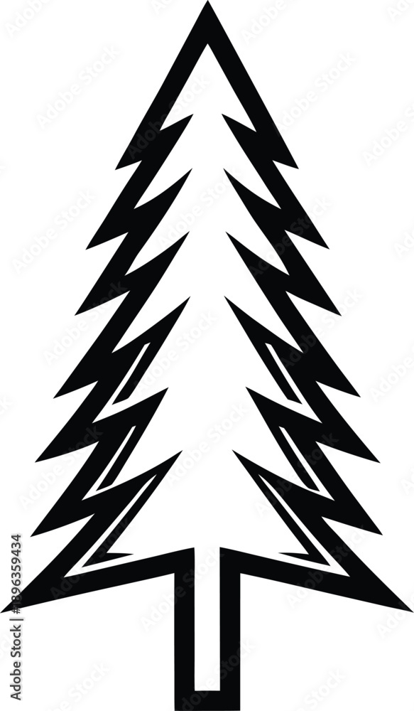Fototapeta premium christmas tree vector