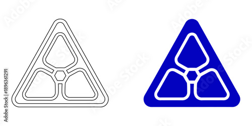 Firewall security icon set featuring a defensive shield with a flame symbol and brick wall for data protection, network safety, and cyber defense.