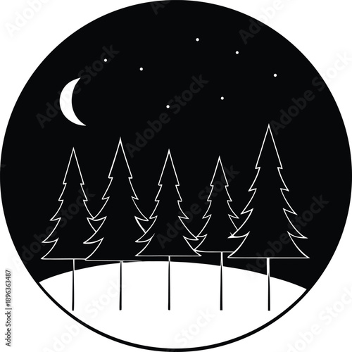vector illustration of a christmas tree