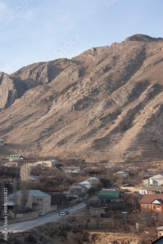 view of the mountains in Dagestan 