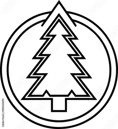 christmas tree vector