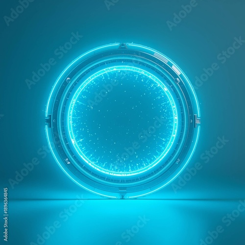 abstract blue background with circles