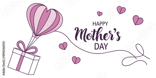 A happy greeting card design featuring pink tulips and heart shapes in a romantic vector illustration for a Valentine's Day holiday celebration or wedding gift decoration

Would you like me to generat