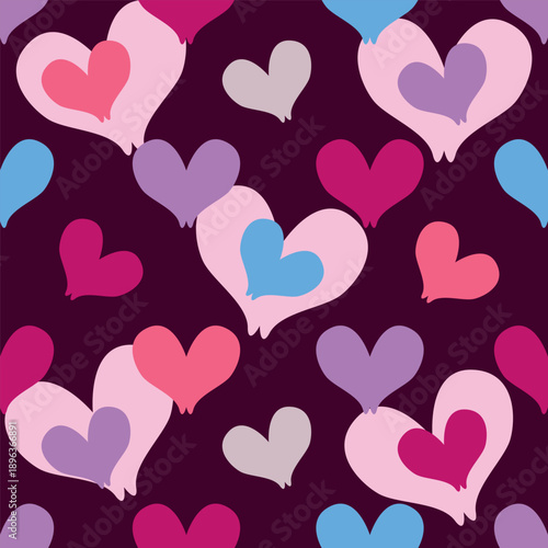 seamless hearts pattern
