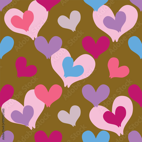 seamless pattern with hearts