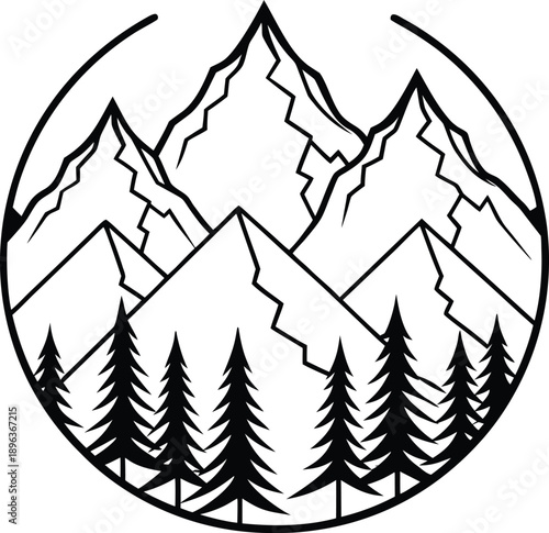 vector illustration of a tent