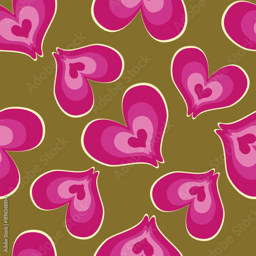 seamless pattern with hearts