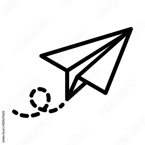 Paper Plane Send Outline Icon