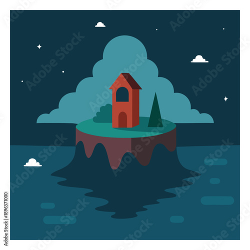 light house in the night