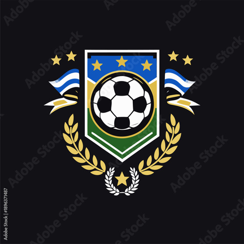 vector illustration of a soccer club logo