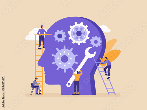 Working on the mind a conceptual illustration of mental health and repair