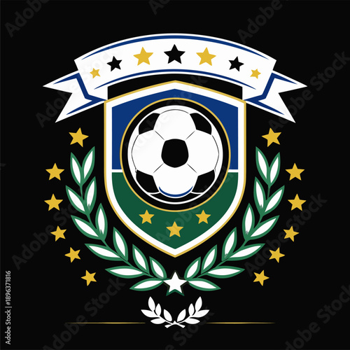 vector illustration of a soccer club logo