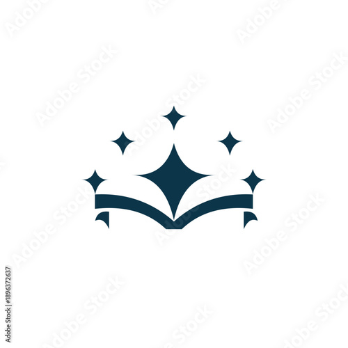 book art illustration logo design concept