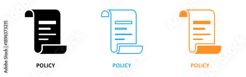 Policy document icons