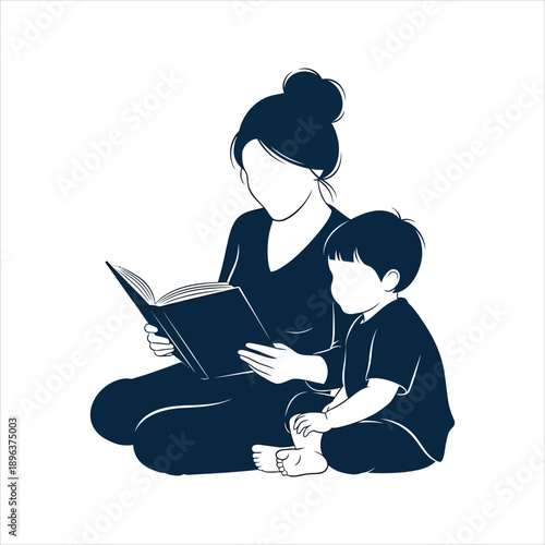 Mother Reading With Child