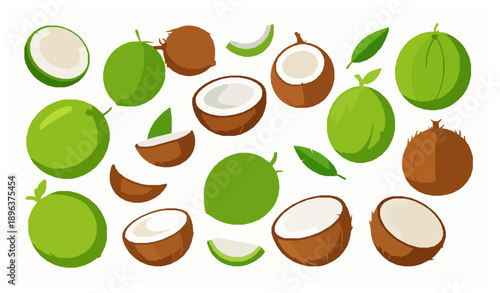 seamless pattern with acorns and leaves