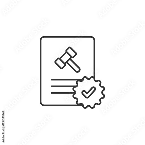 certify vector icon. flat sign for mobile concept and web design. Symbol, logo illustration. Vector graphics