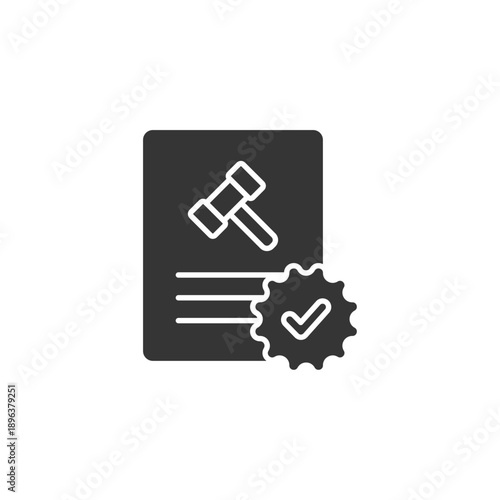 certify vector icon. flat sign for mobile concept and web design. Symbol, logo illustration. Vector graphics