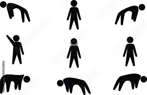 Human Emoji Face Icon Illustration, Cute Cartoon Person Expression Sticker Design.