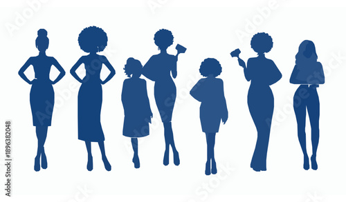 Western cowboy riding horse silhouette vector illustrations set