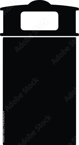 Isolated simple minimalist bed icon furniture element illustration vector