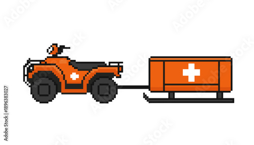 Pixel ambulance set, emergency ambulance, medical transport, emergency vehicle, hospital rescue service, urgent care response, paramedic transport, lifesaving service, emergency healthcare, city ambul