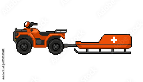 Pixel ambulance set, emergency ambulance, medical transport, emergency vehicle, hospital rescue service, urgent care response, paramedic transport, lifesaving service, emergency healthcare, city ambul