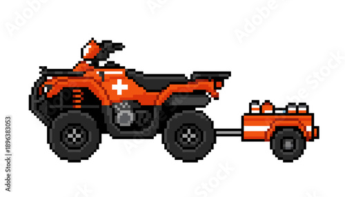 Pixel ambulance set, emergency ambulance, medical transport, emergency vehicle, hospital rescue service, urgent care response, paramedic transport, lifesaving service, emergency healthcare, city ambul