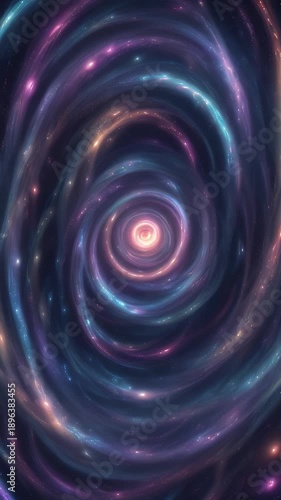 Cosmic Nebula Swirling Wormhole Vibes. Infinite Loop, Seamless morphing loop video