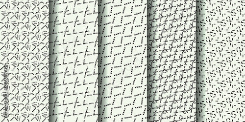 Abstract patterns in muted tones, featuring geometric shapes and lines, perfect for design projects.