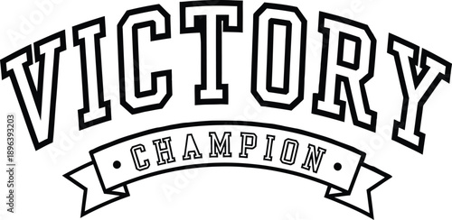 Simple Victory Champion Text