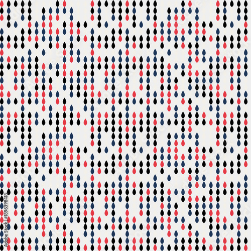 Modern geometric teardrop droplet textile pattern