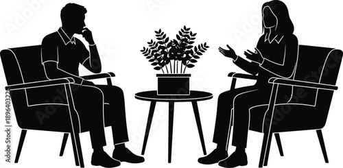 therapy counseling consultation psychology communication discussion support relationship mental health silhouette conversation professional