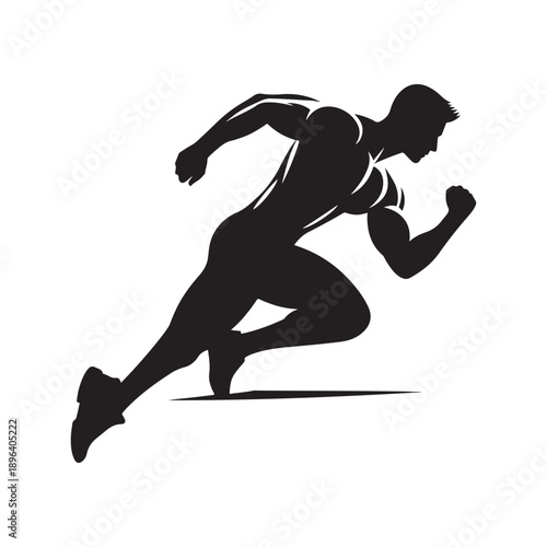 gym trainer vector silhouette clip art logo design illustration. abstract gym icon collection