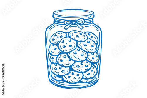 Vintage thrifting a jar filled with cookies