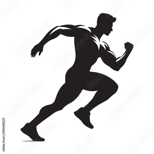 gym trainer vector silhouette clip art logo design illustration. abstract gym icon collection