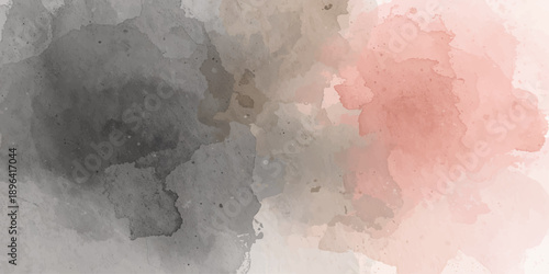 An abstract watercolor texture background features aged grunge paint on vintage paper with a retro sky blue cloud pattern and an antique map illustration design