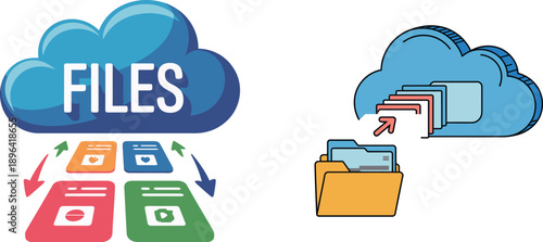 Cloud storage file transfer and download files