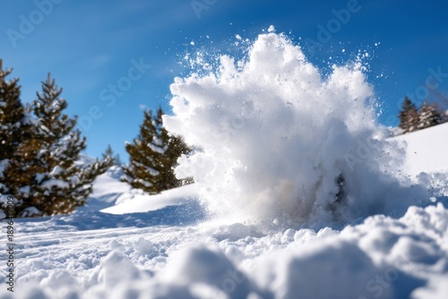 Wallpaper Mural Extreme Weather Uncertainty During Peak Season with Snow Explosion Effect Torontodigital.ca