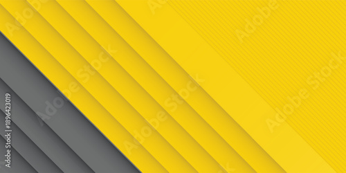 Yellow and Ultimate Gray Random Rectangle Pattern Background. 2021 Color of the Year. Overlapping Irregular 3D Texture. Glowing Gradient Low Poly Surface